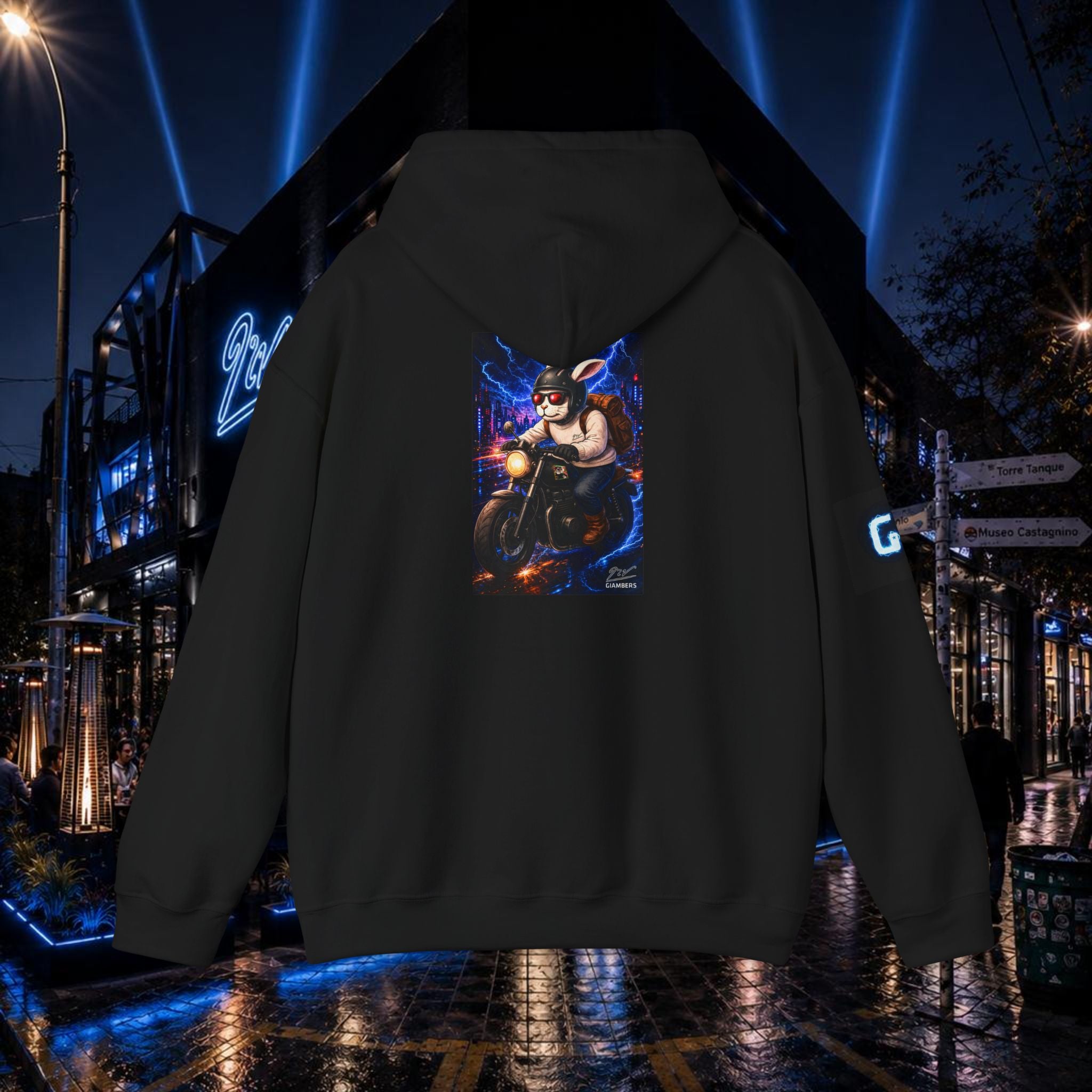 DTF BLACK HOODIE - #PURE - #NAVE
