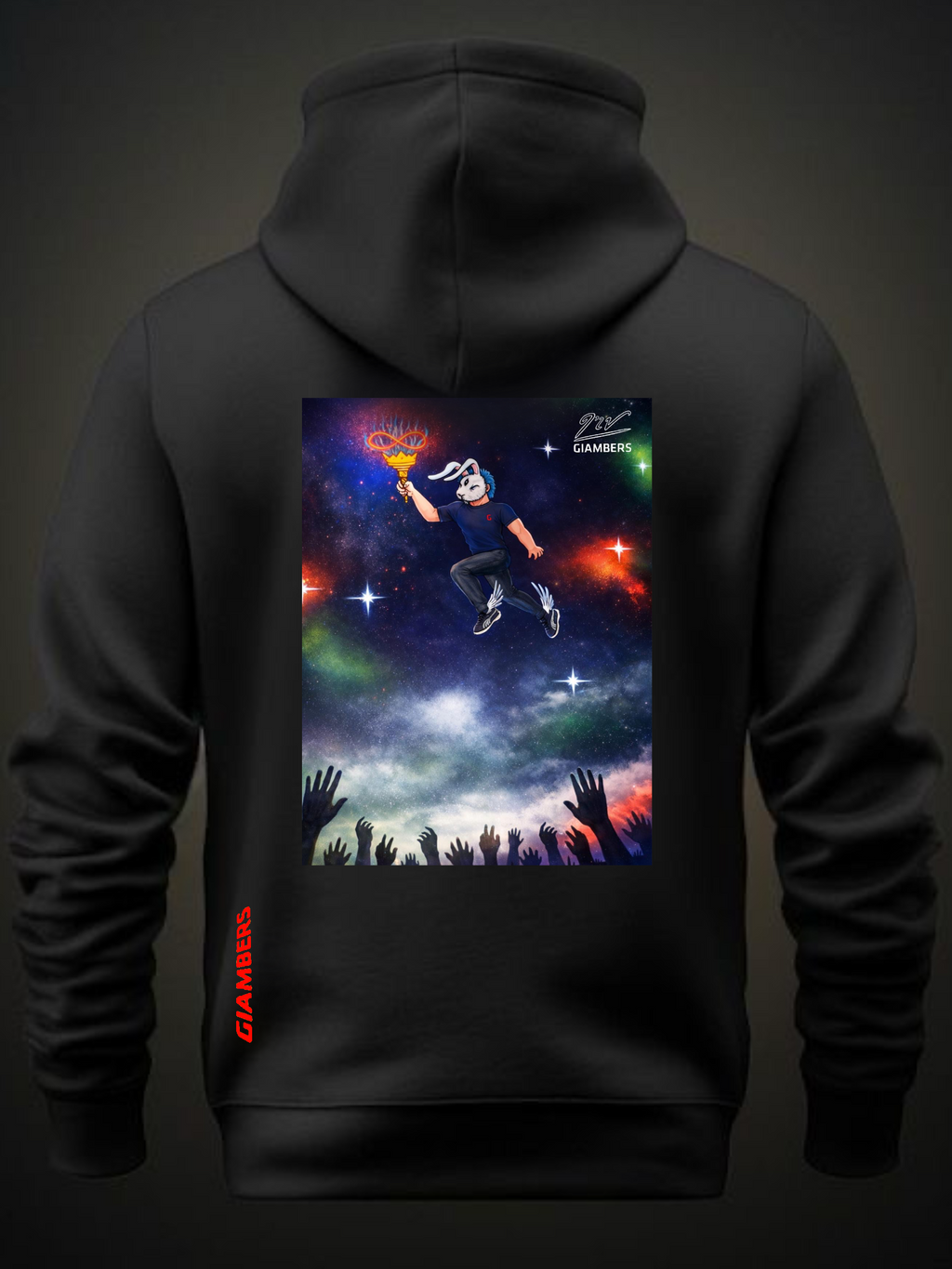 · DTF BLACK HOODIE - #INFINITO