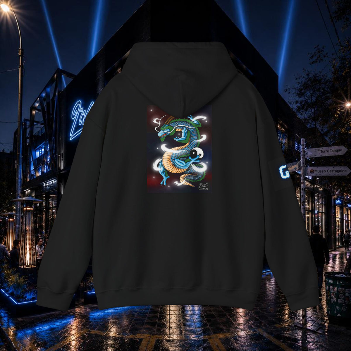 DTF BLACK HOODIE - #PURE - #RYUJÍN