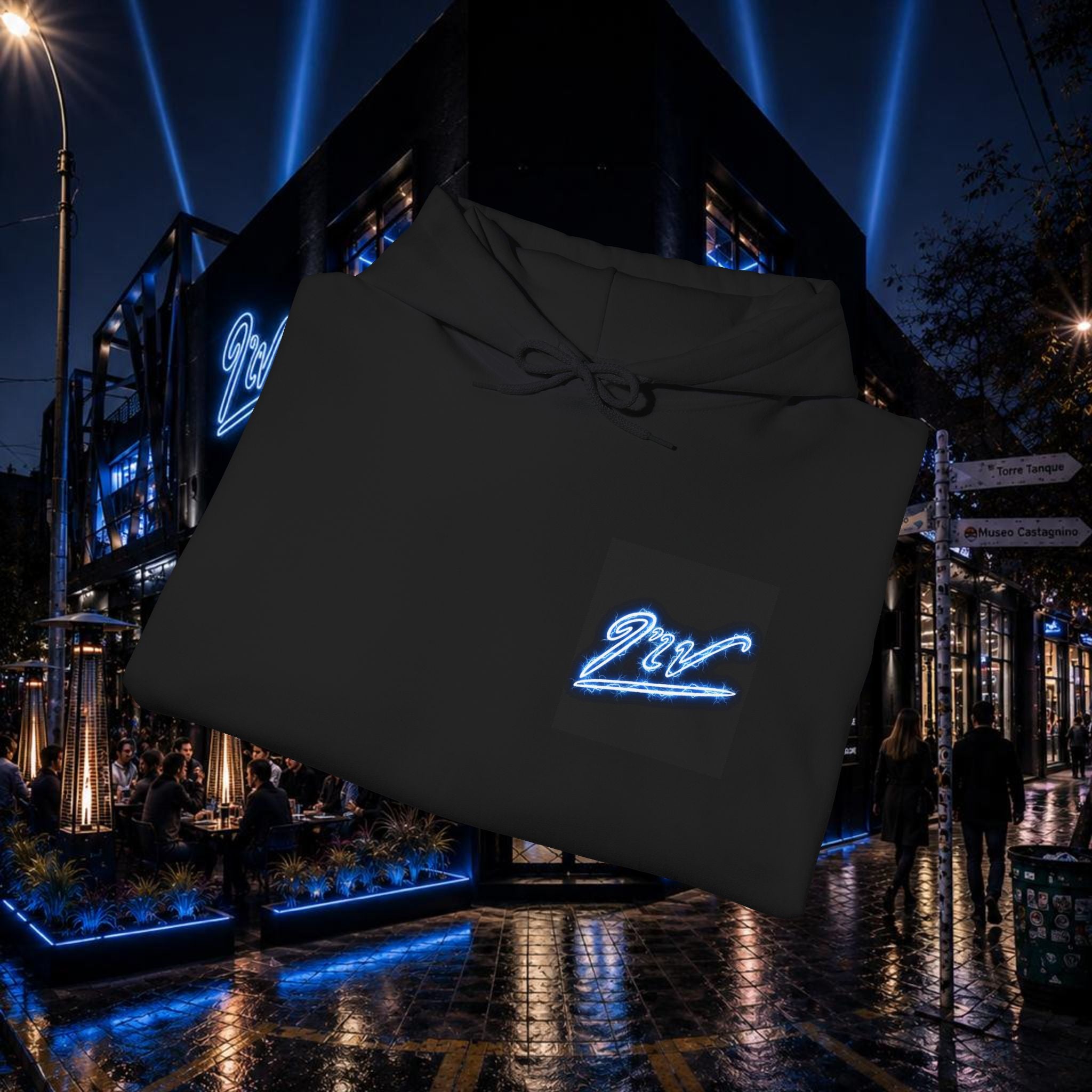 DTF BLACK HOODIE - #PURE - #NAVE