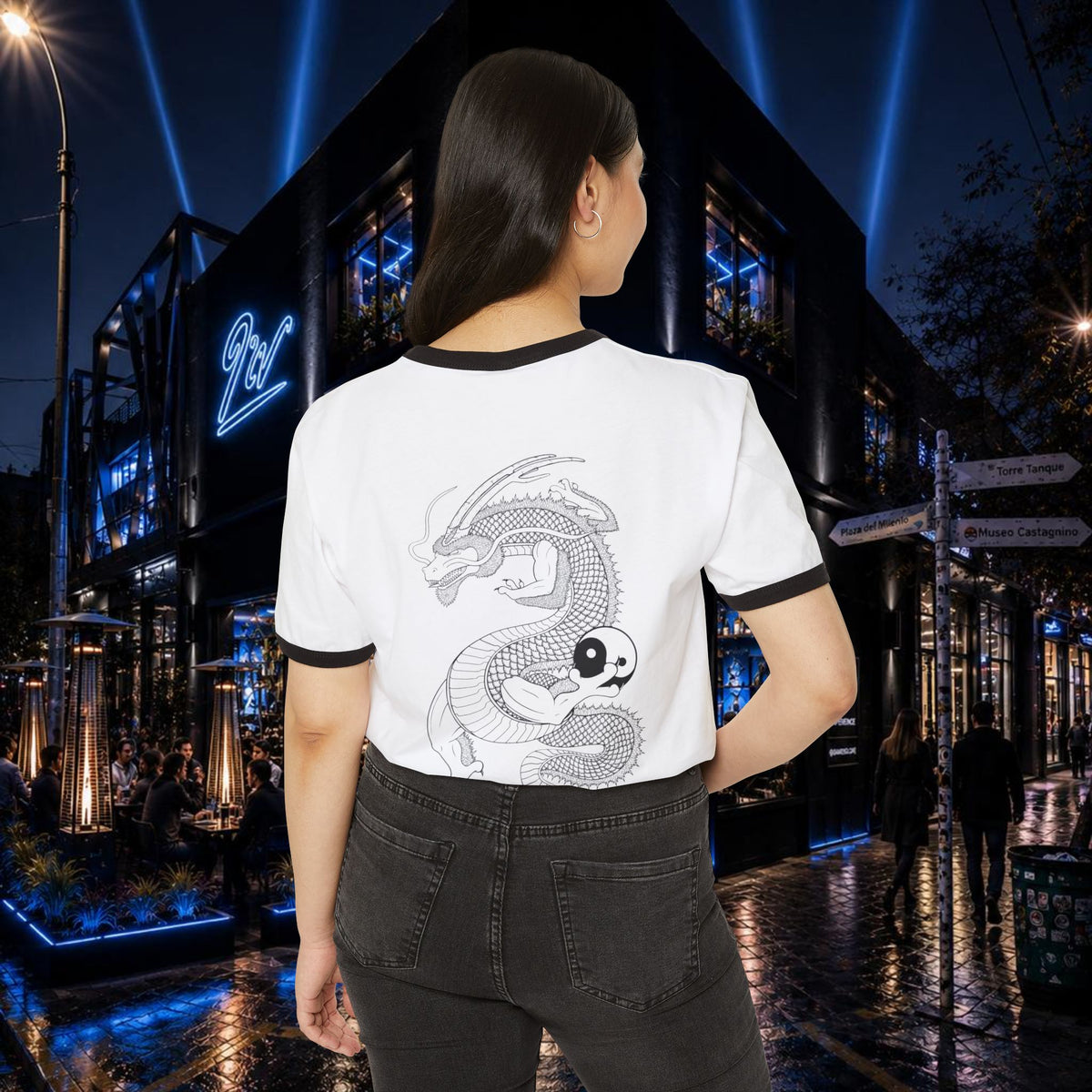 DTF WHITE T-SHIRT - #CORE - #RYUJÍN
