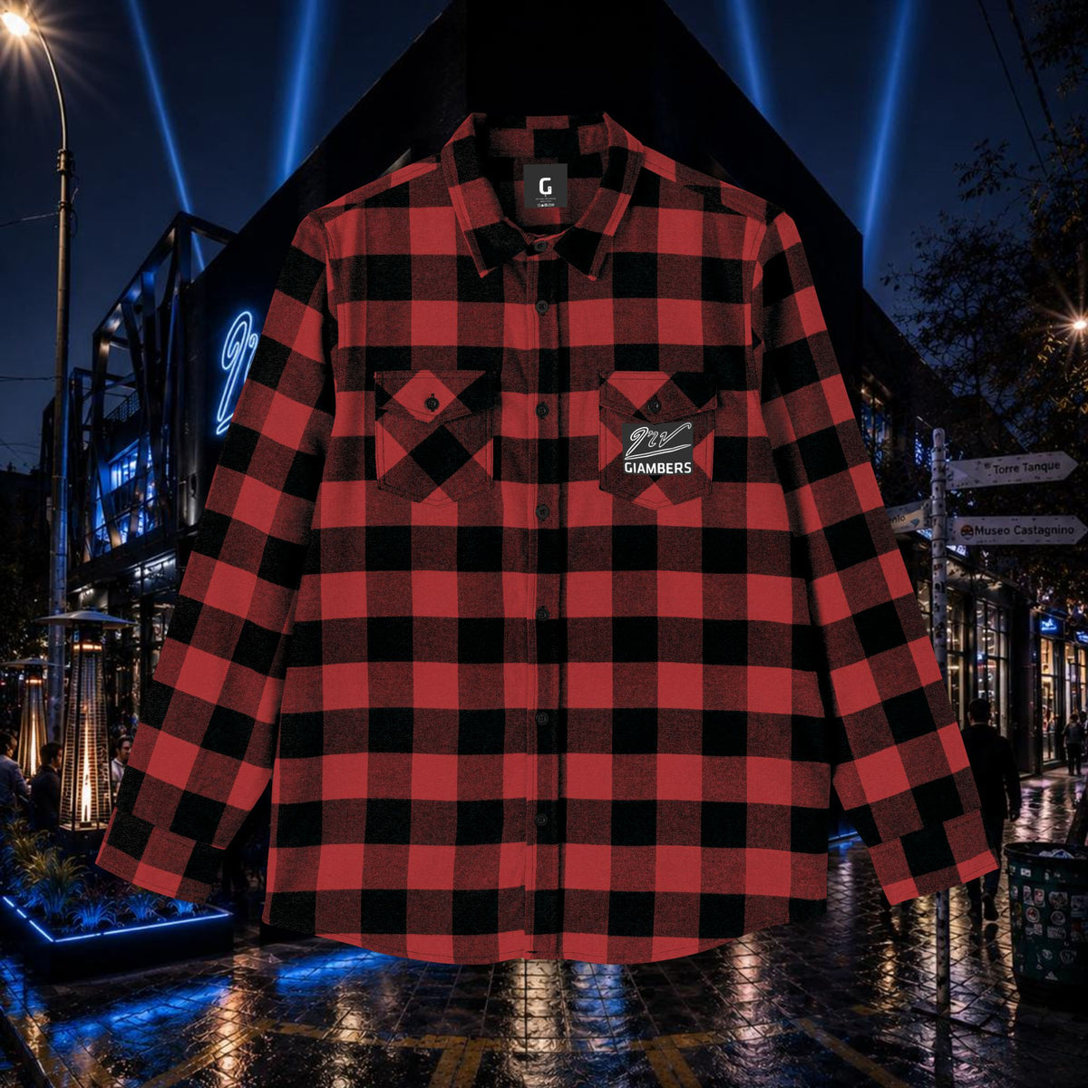 DTF PLAID FLANNEL SHIRT - #CORE - #GIAMBERS