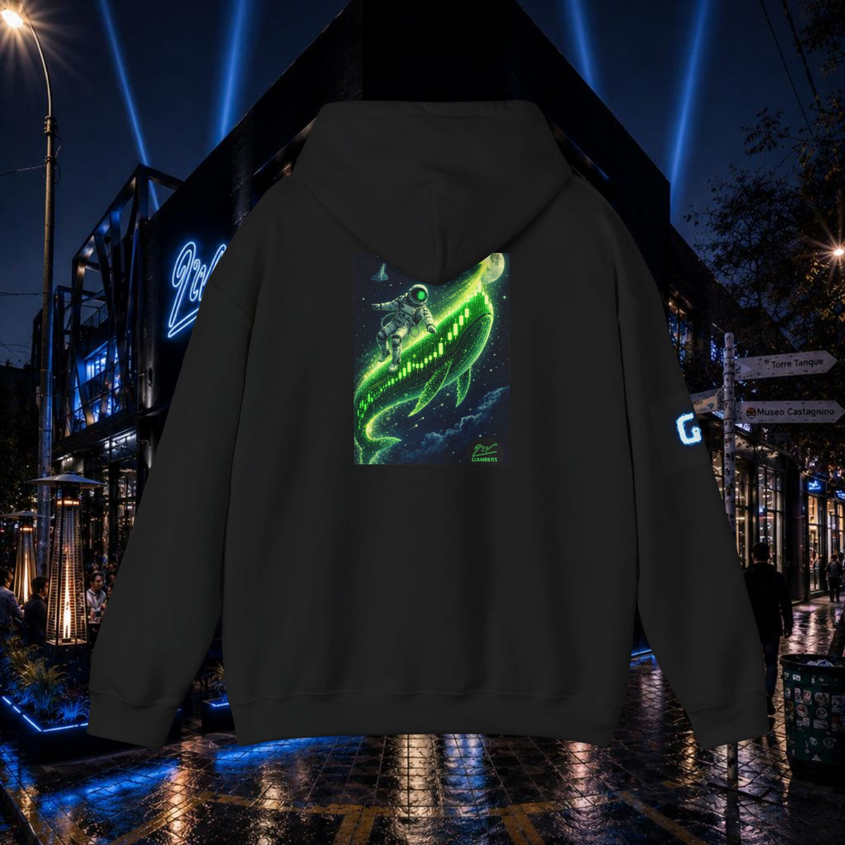 DTF BLACK HOODIE - #PURE - #ASTRONAUTA