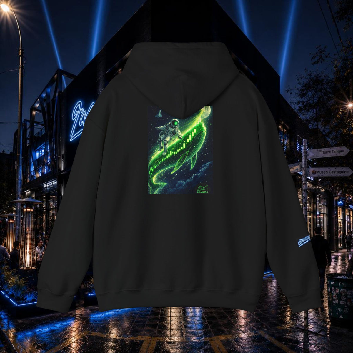 DTF BLACK HOODIE - #PURE - #ASTRONAUTA