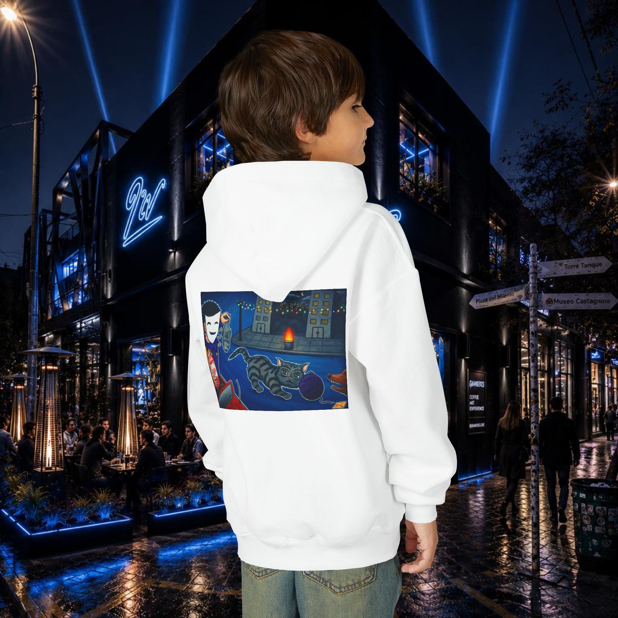 DTF WHITE HOODIES - #PURE - #CARNAVAL -#KIDS