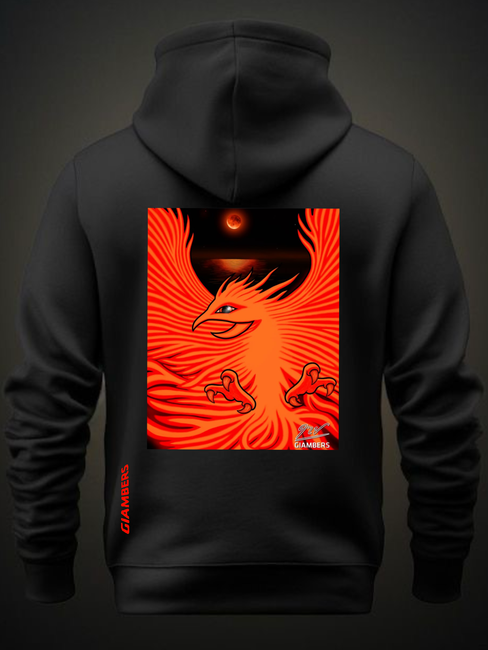 · DTF BLACK HOODIE - #FÉNIX