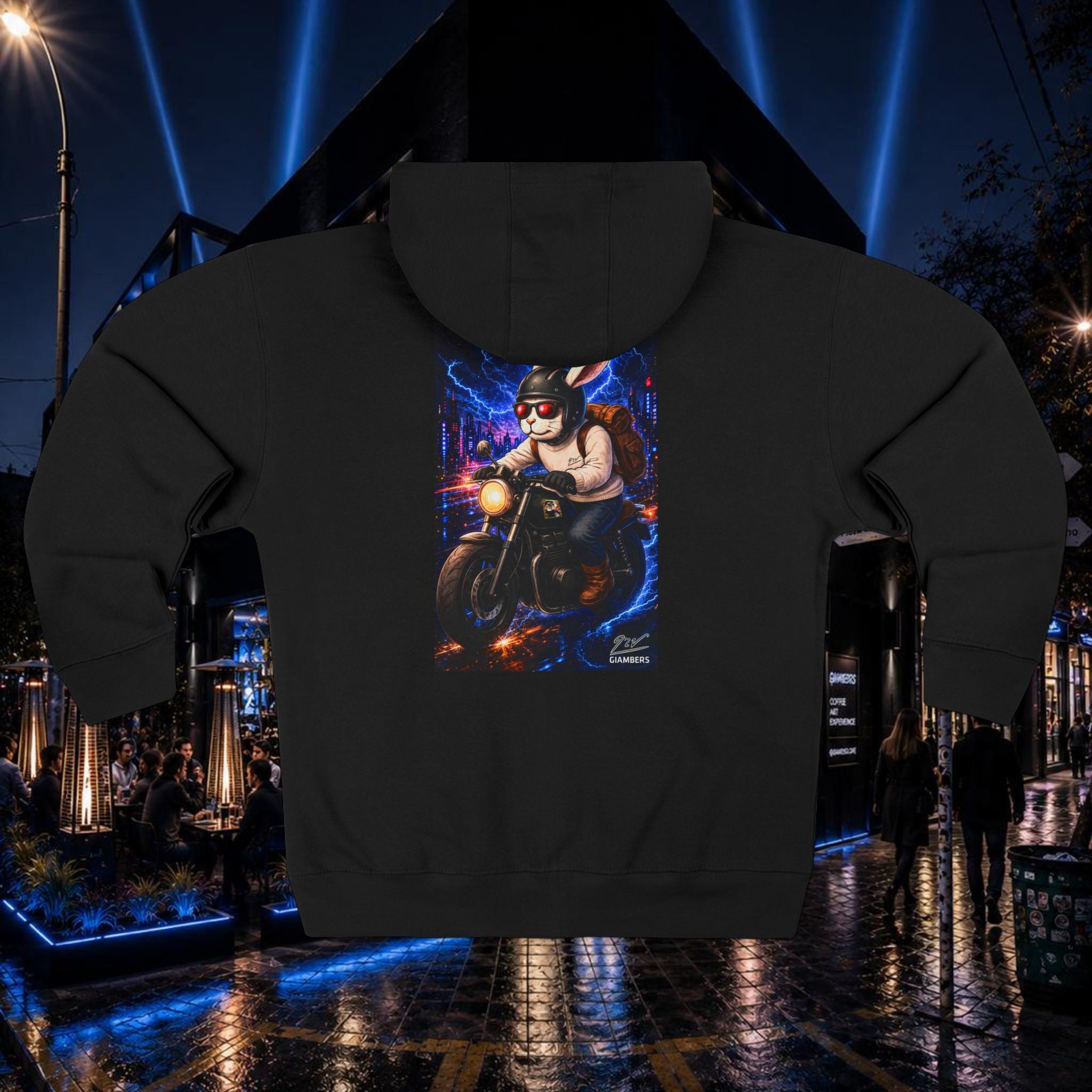 DTF ZIP HOODIE - #NAVE