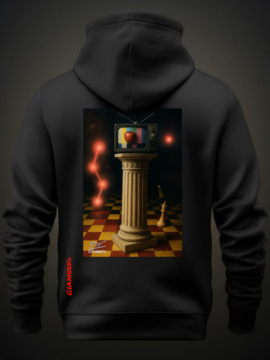 · DTF BLACK HOODIE - #ADHARMA