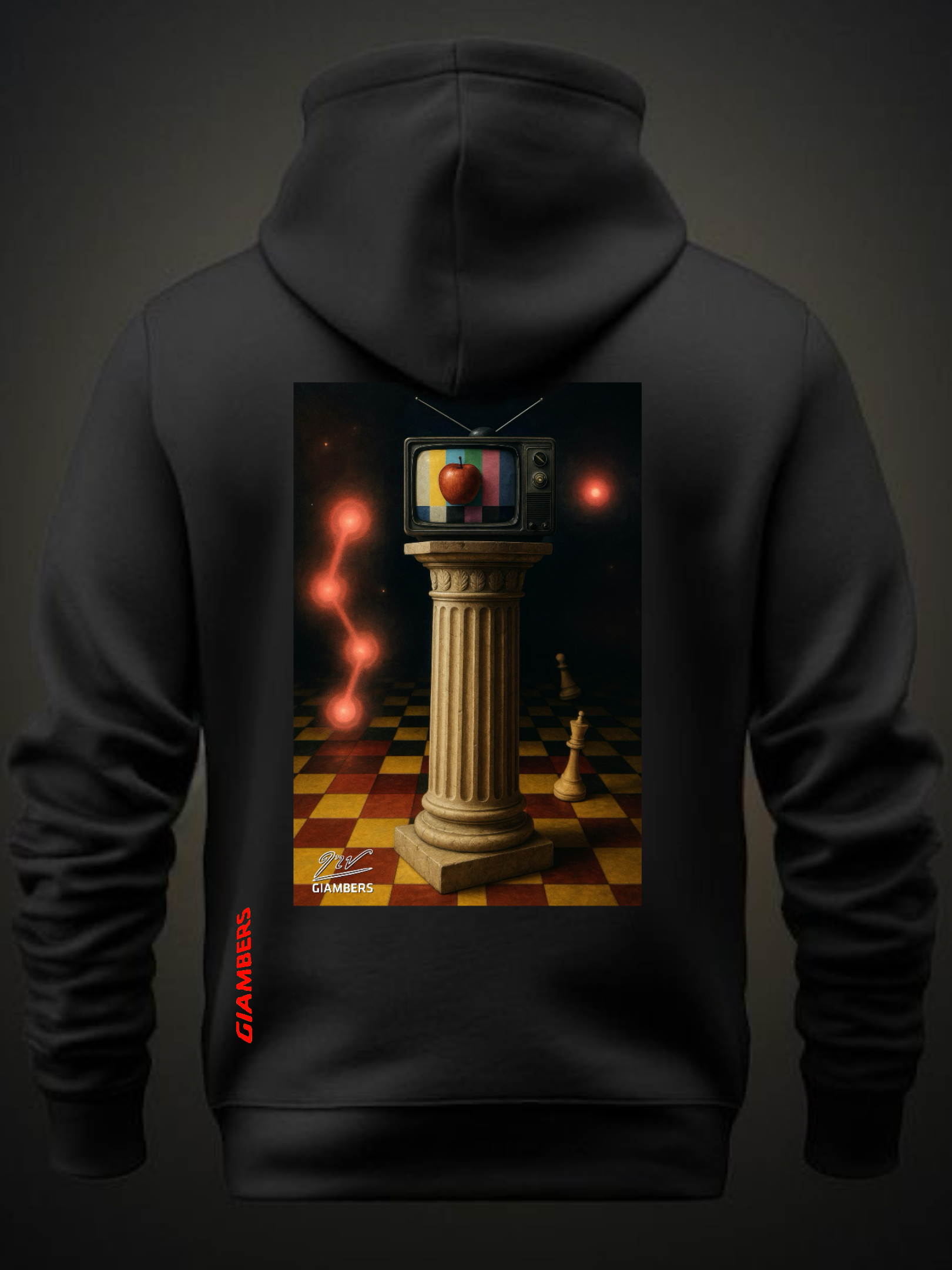 · DTF BLACK HOODIE - #ADHARMA