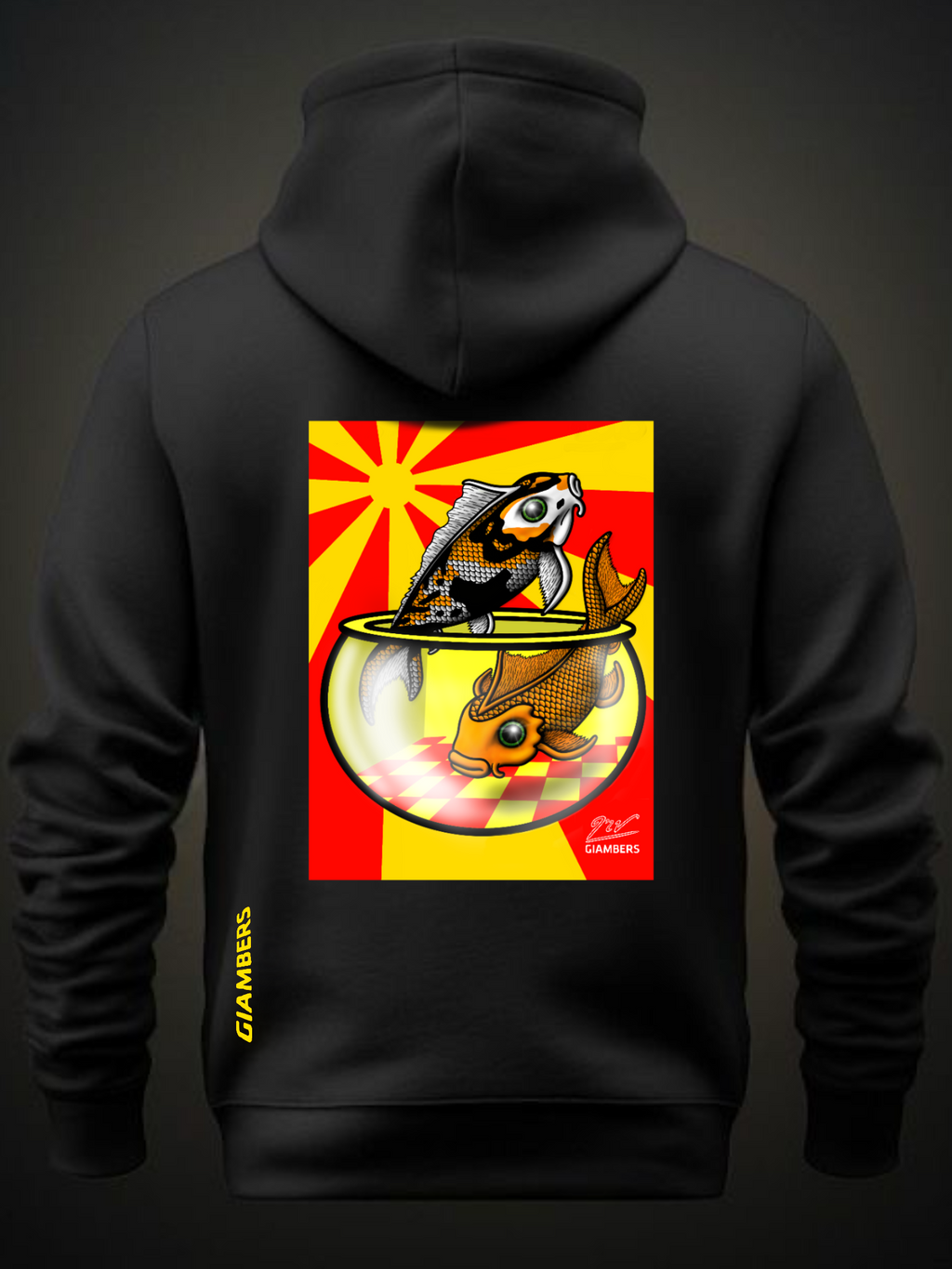 · DTF BLACK HOODIE - #PECESKOI