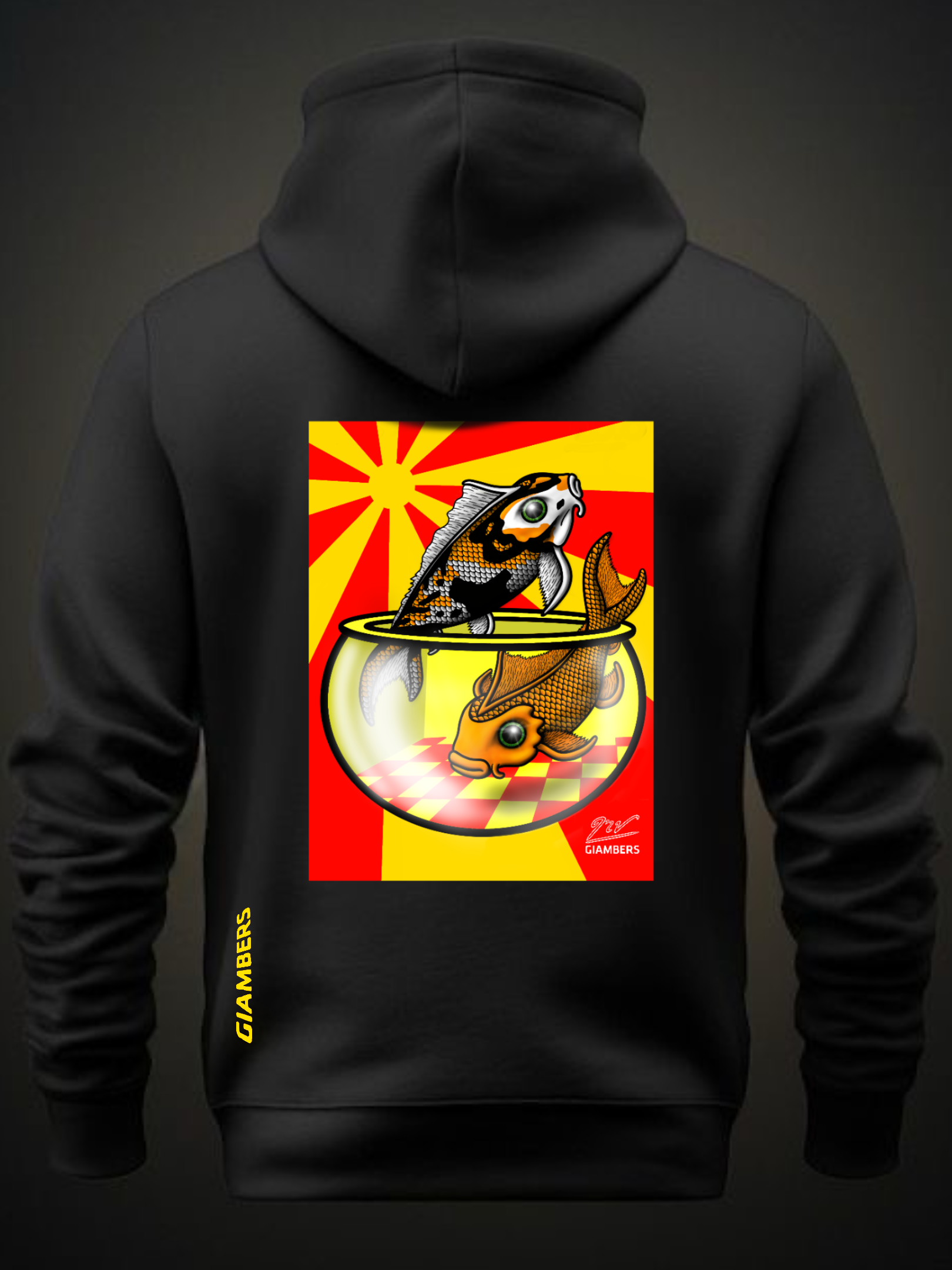 · DTF BLACK HOODIE - #PECESKOI
