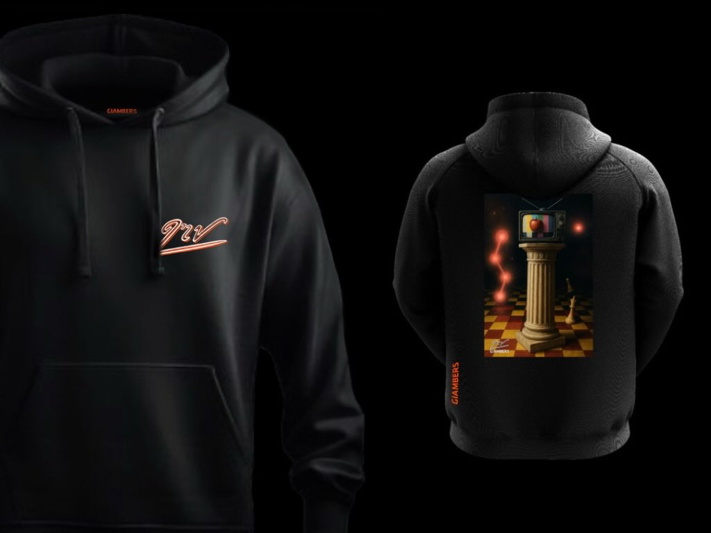 · DTF BLACK HOODIE - #ADHARMA