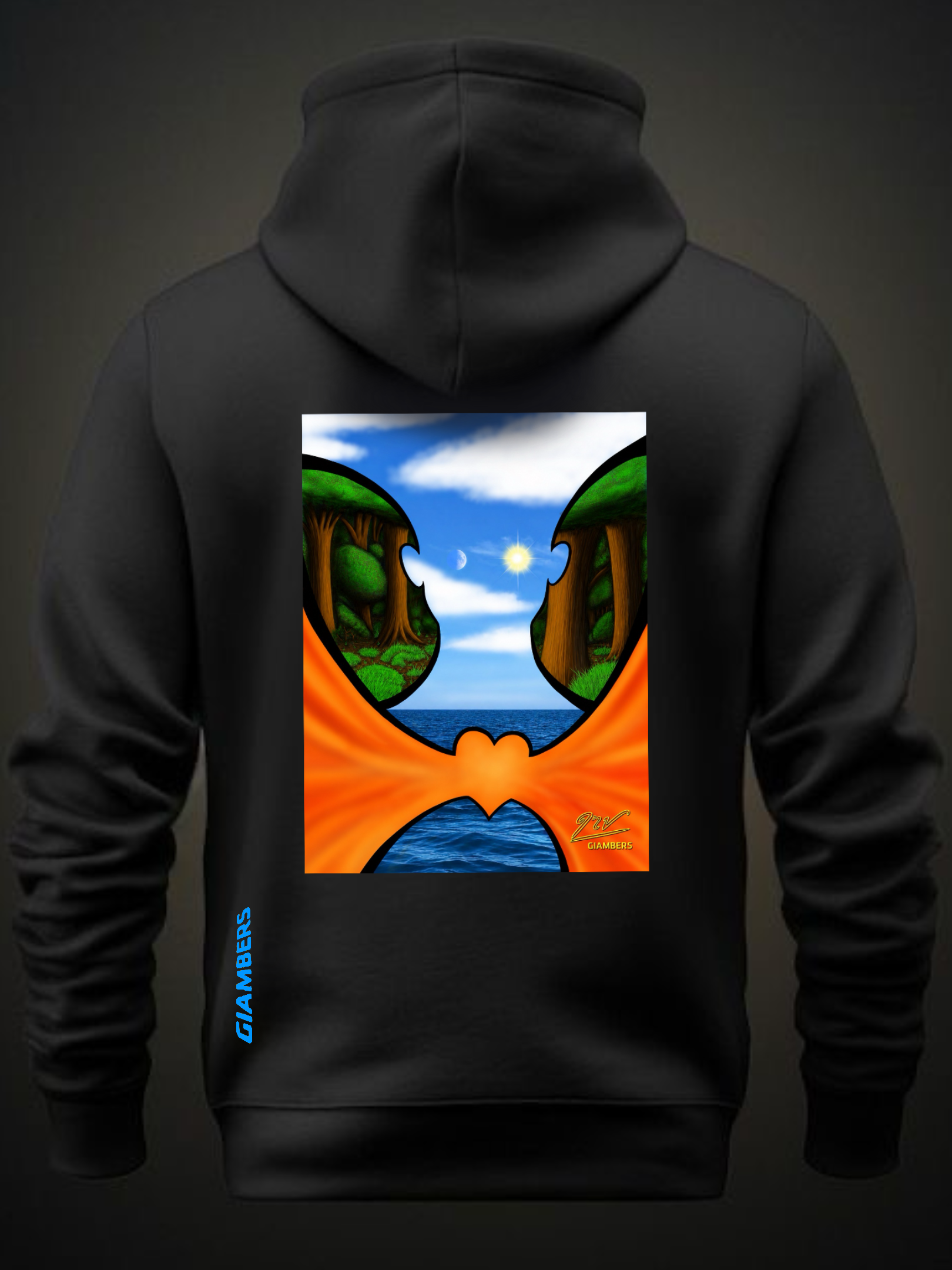 · DTF BLACK HOODIE - #LATTICE