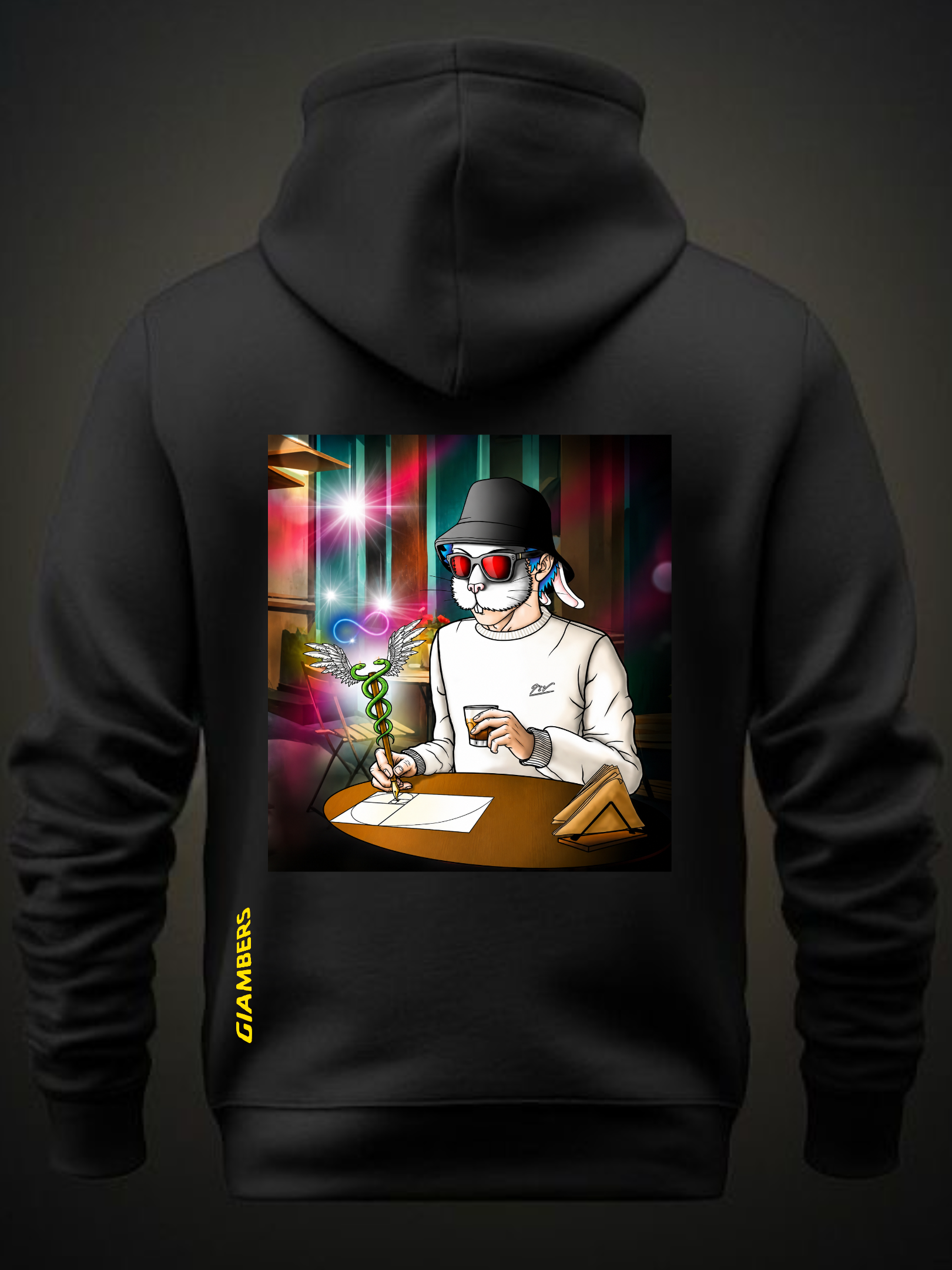 · DTF BLACK HOODIE - #ELMAGO
