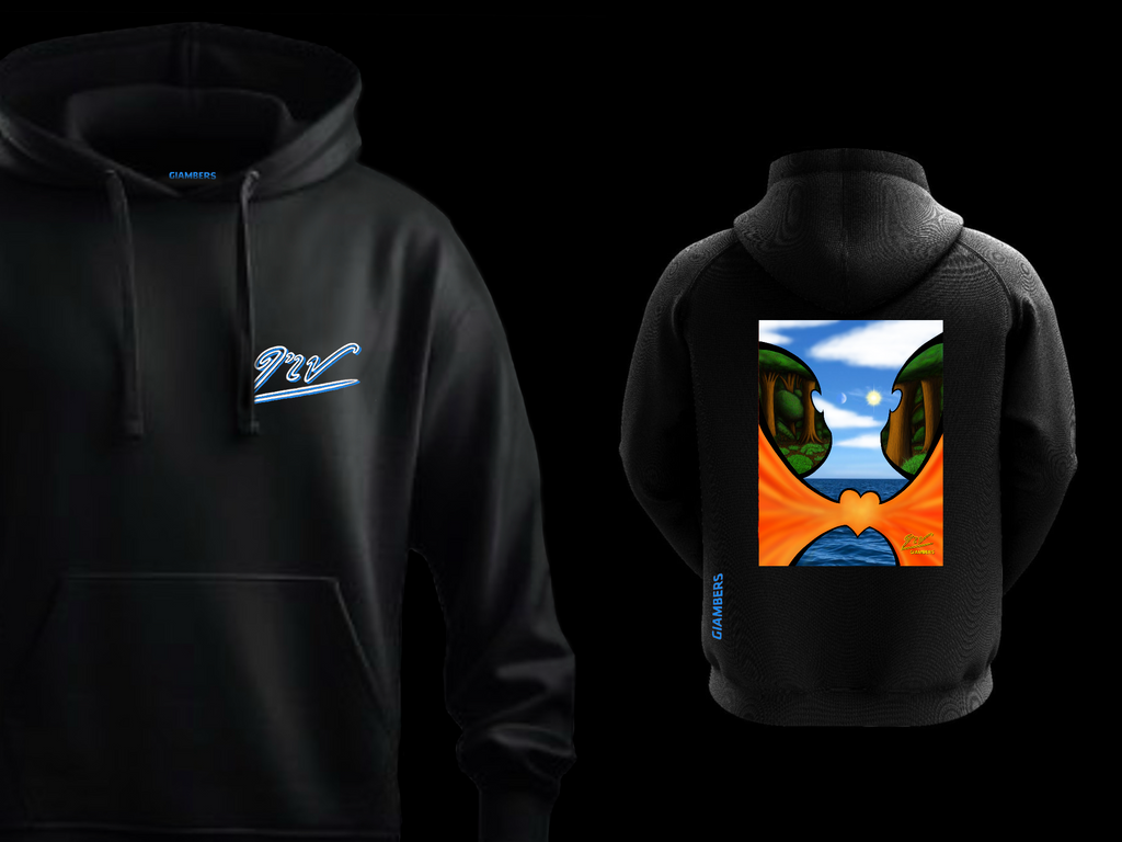 · DTF BLACK HOODIE - #LATTICE