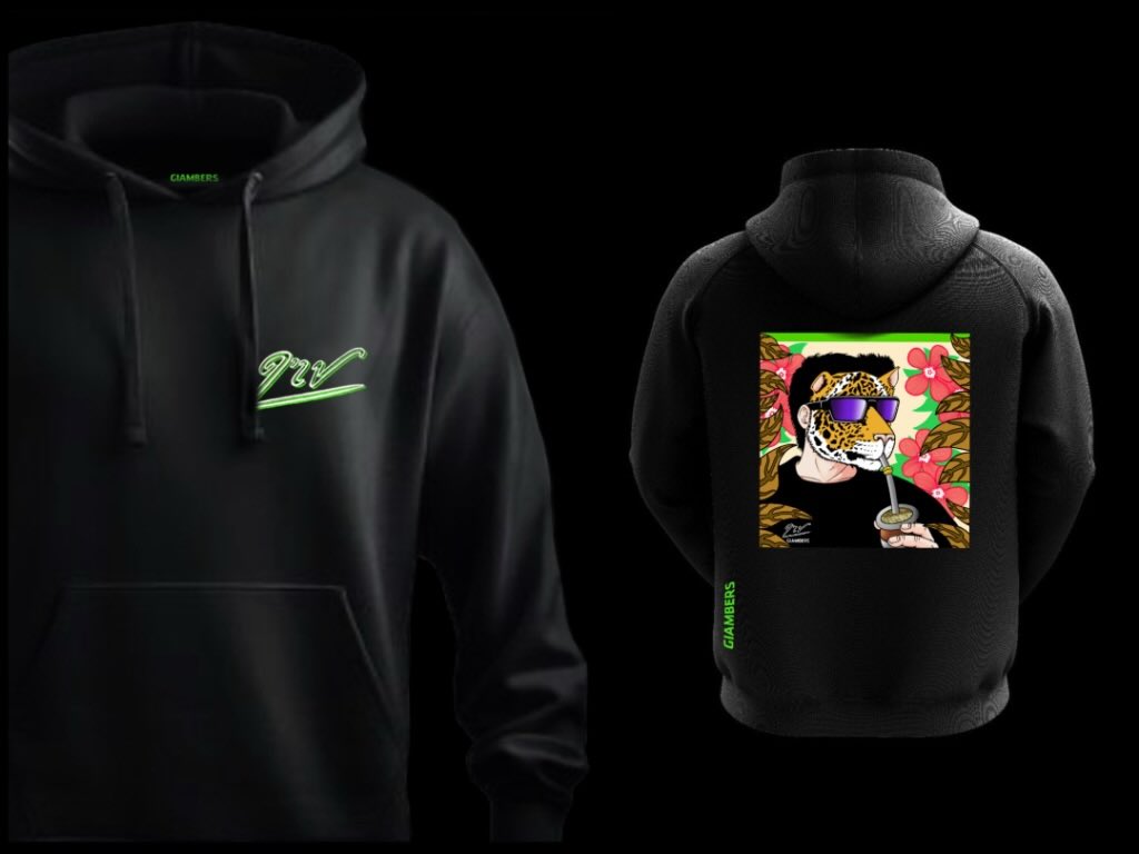 · DTF BLACK HOODIE - #YAGUARETÉ